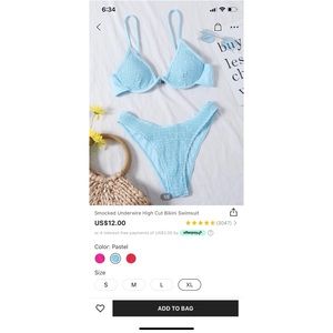 Shein underwire bikini NWT